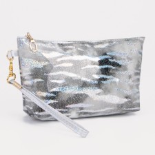 Lightning cosmetic bag, gray color