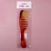 Comb, 22 × 5 cm, color "amber"