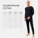 Male thermal underwear (jumper, trousers) minku color black, size 48
