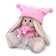 Soft toy "Bunny mi in a pale pink set", 15 cm