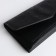 Women's wallet on the button, black color