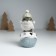Souvenir Polystone Light "Voriski in a hat sits on the New Year's ball" Gray 7.6x9.5x15 cm