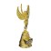 Nick award figure “Empress”, plastic, gold, 19.3 x 7 cm.