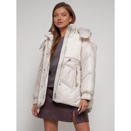 Winter jacket, size 42, beige color-15