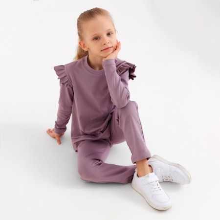 Kit for children (jumper, trousers) minku: casual collection lemesis color, height 104-3