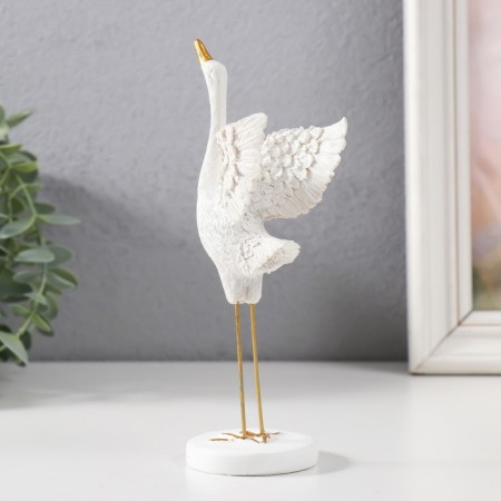 Souvenir Polystone "White Heron" mix 16.5x5.6x5 cm-3