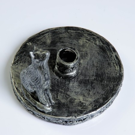 Paper towel stand "Cat with a bird" 30x16x16cm-5