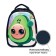 School frame backpack, 38 x 30 x 16 cm, 3D-risun, calligrata t "avocado"