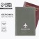 Cover for passport, PVC, light hakki