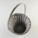 Set of wicker baskets, d23x18/42 cm, d27x19/44 cm, d29x19/46 cm, 3 pcs, gray, bamboo