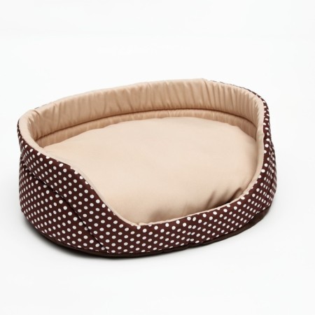 Lying "Golshek", 49 x 36 x 17 cm, calico, brown-1