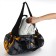 Sports bag, textura, average size, gray/yellow color