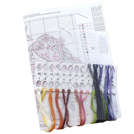 Set for embroidery "Lisenok-Skateboardist"-1
