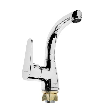 Accoona a94111 shell mixer, single -leaf, with nut, silumin, chrome