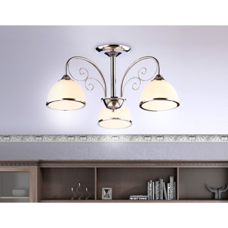 Suspended chandelier Ambrella Light, Traditional, TR3181, 3HE27, Color Chrome-2
