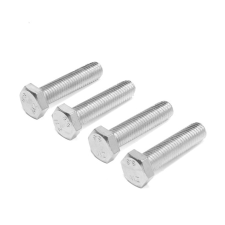 Bolt "Tundra Krep", with a hexagonal head, galvanized, Din933, M12x50 mm, 4 pcs-2