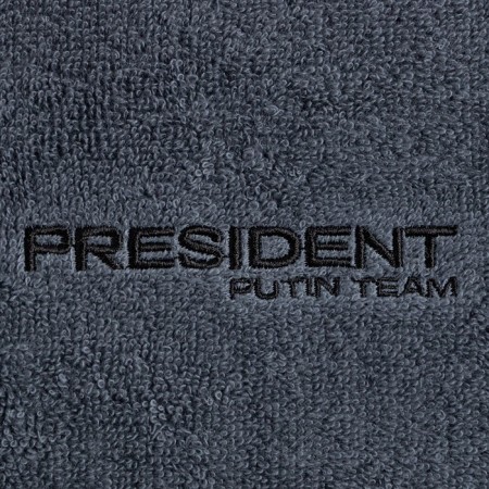 Tainted towel Putin Team 30*60 cm, col. gray, 100% cotton, 420 g/m2-2