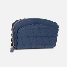 Women's wallet with lightning, blue color