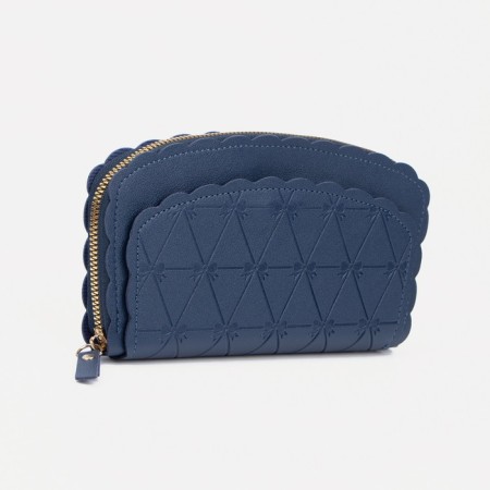 Women's wallet with lightning, blue color