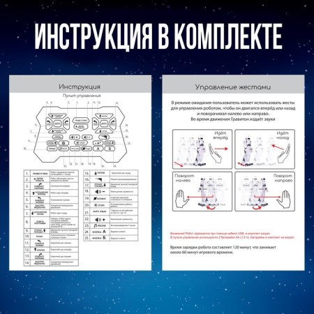Robot Radio -controlled IQ Bot Gravitone, Russian voicing, blue color-6