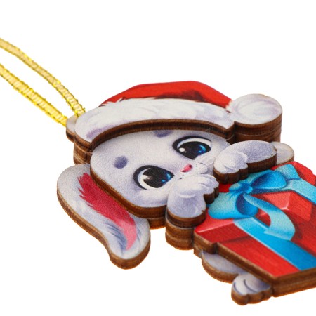 New Year's prefabricated pendant on the Christmas tree "New Year! Bunny "-3