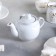Amber kettle, 350 ml, white color