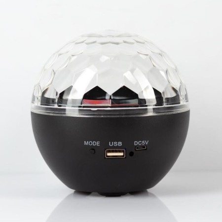 Light device "Sphere" 12 cm, speaker, remote control, glow RGB, 5 V-4