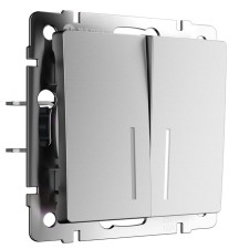 Two -clavy passage circuit breaker with backlight (silver matte) W1122165