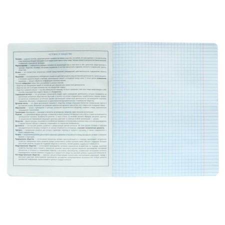A notebook “Bright details”, 48 sheets in the “Social Studies” cage, covered cardboard, selective twin-lak, UV-lak, OFSET block-2