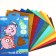 Catcurboard corrugated, A4, 10 sheets, 10 colors, non -moped, bilateral, in the folder, 230 g/m², Smeshariki