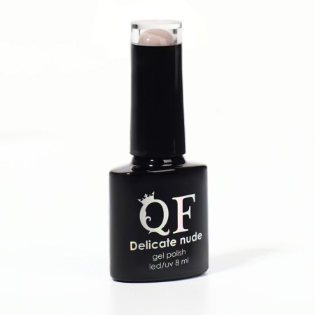 Delicate nude nail polish gel, 3 phase, 8 ml, LED/UV, beige color - pink (13)-11