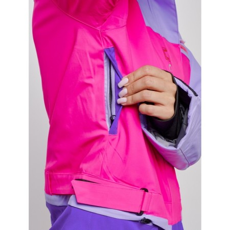 Combineson ski female winter, size 48, purple color-15