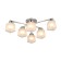 Economic light lamp 60210/6CR WT, E27 6x60W, color chrome