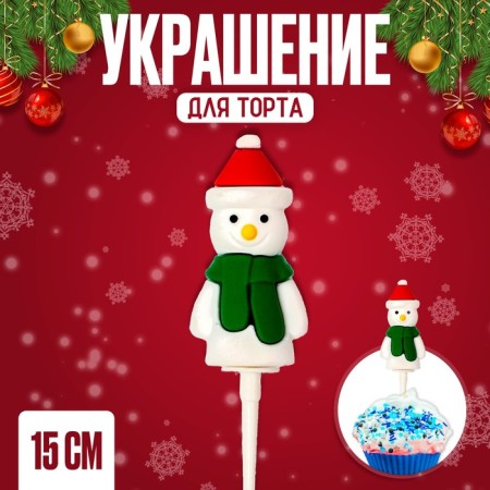 Decoration for the Cake "Snowman"