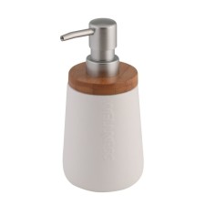 Axentia Bonja Wellness dispenser for liquid soap from dolomite, Ø 8.5 cm, 17 cm volume 450 ml