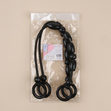 Handles for a bag, 2 pcs, 44.5 × 4.5 cm, black color-7