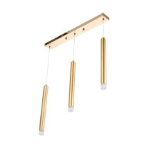 Bayerlux suspension of Bayerlux “Leysan” 3xLED 3W 4000k gold 50x3x33-203cm