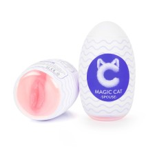 Masturbator Magic Cat SPUSE EGG Vagina, reusable, in a container, TPE, bodily