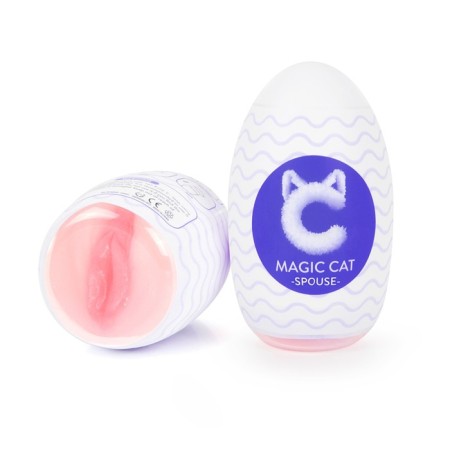 Masturbator Magic Cat SPUSE EGG Vagina, reusable, in a container, TPE, bodily