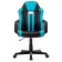 Playing armchair Brabix Stripe GM-202, eco-leather, black/blue