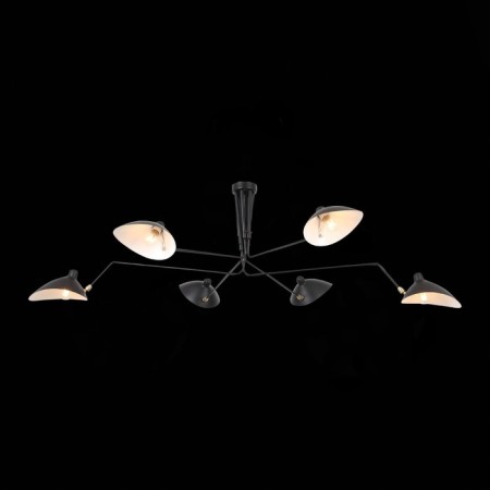 Ceiling Ceiling ST LUCE. SL305.402.06. SPRUZZO. 6x60 watts, E27, 180x180x54 cm, black color-1