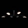 Ceiling Ceiling ST LUCE. SL305.402.06. SPRUZZO. 6x60 watts, E27, 180x180x54 cm, black color