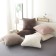 Pillowcase "Avril", size 45x45 cm, mokko color