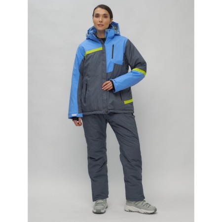 Ski suit female, size 58, blue color-32