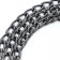 Collar - half -knitwear three -row, 40 cm, wire thickness 2 mm, black