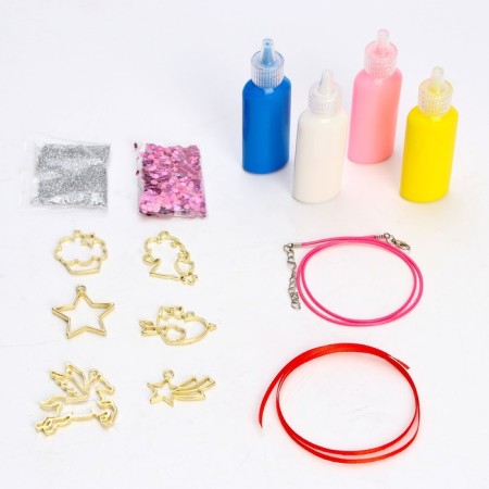 Set for creativity “Color stained -glass windows. Unicorns "5 forms-2