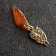Talisman Talisman "owl", brass, amber