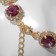 The necklace "Burleske" geometry, colored in gold, 30cm