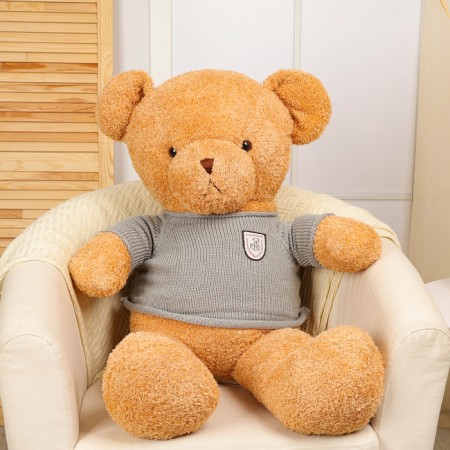 Soft toy "Bear" in a knitted sweater, 105 cm-1