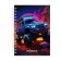 Note book A6, 80 sheets in a cage on the crest of Bright Cars, covered cardboard, an offset block 60 g/m2, mix